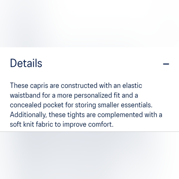 *NWT* ASICS XL Capri Leggings - Picture 5 of 5